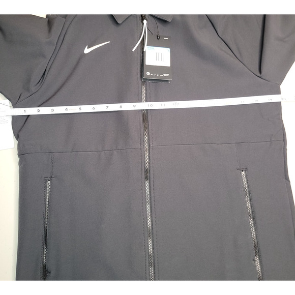Nike Jacket Womens Size Medium Midweight Sideline CI6432 Magnetic Pockets Black - Picture 9 of 12